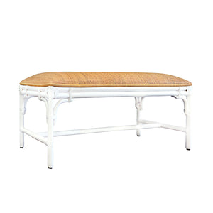 Asha Bench in Painted White