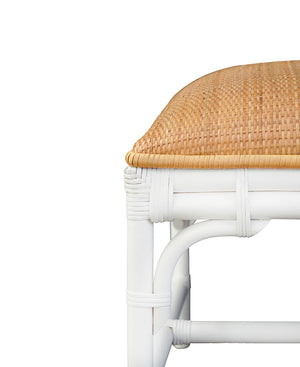 Asha Bench in Painted White