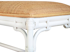 Asha Bench in Painted White