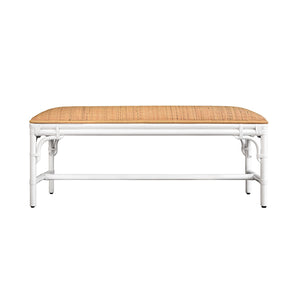 Asha Bench in Painted White