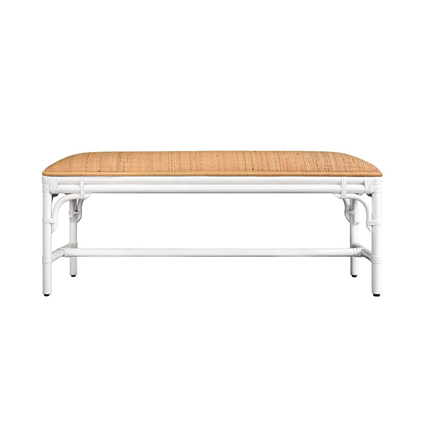 Asha Bench in Painted White