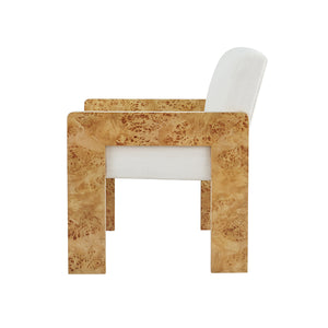 Astor Accent Chair in Burl Wood
