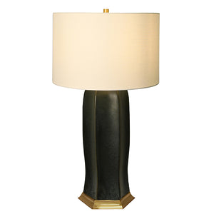Barron Table Lamp in Oxidized Black Glaze