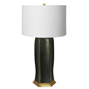 Barron Table Lamp in Oxidized Black Glaze