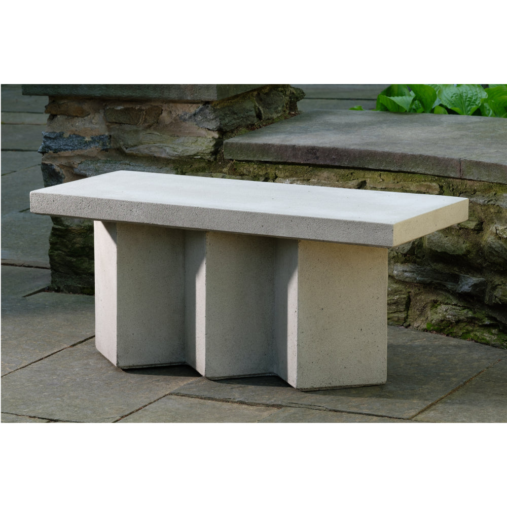 Accordion Stone Bench - Greystone Patina