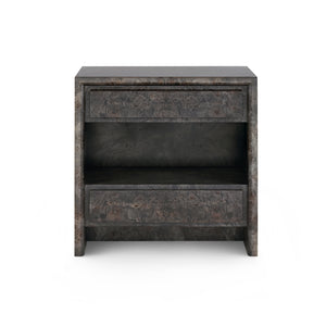 Beatrice 2-Drawer End Table, Arabica Burl | Beatrice Collection | Villa & House