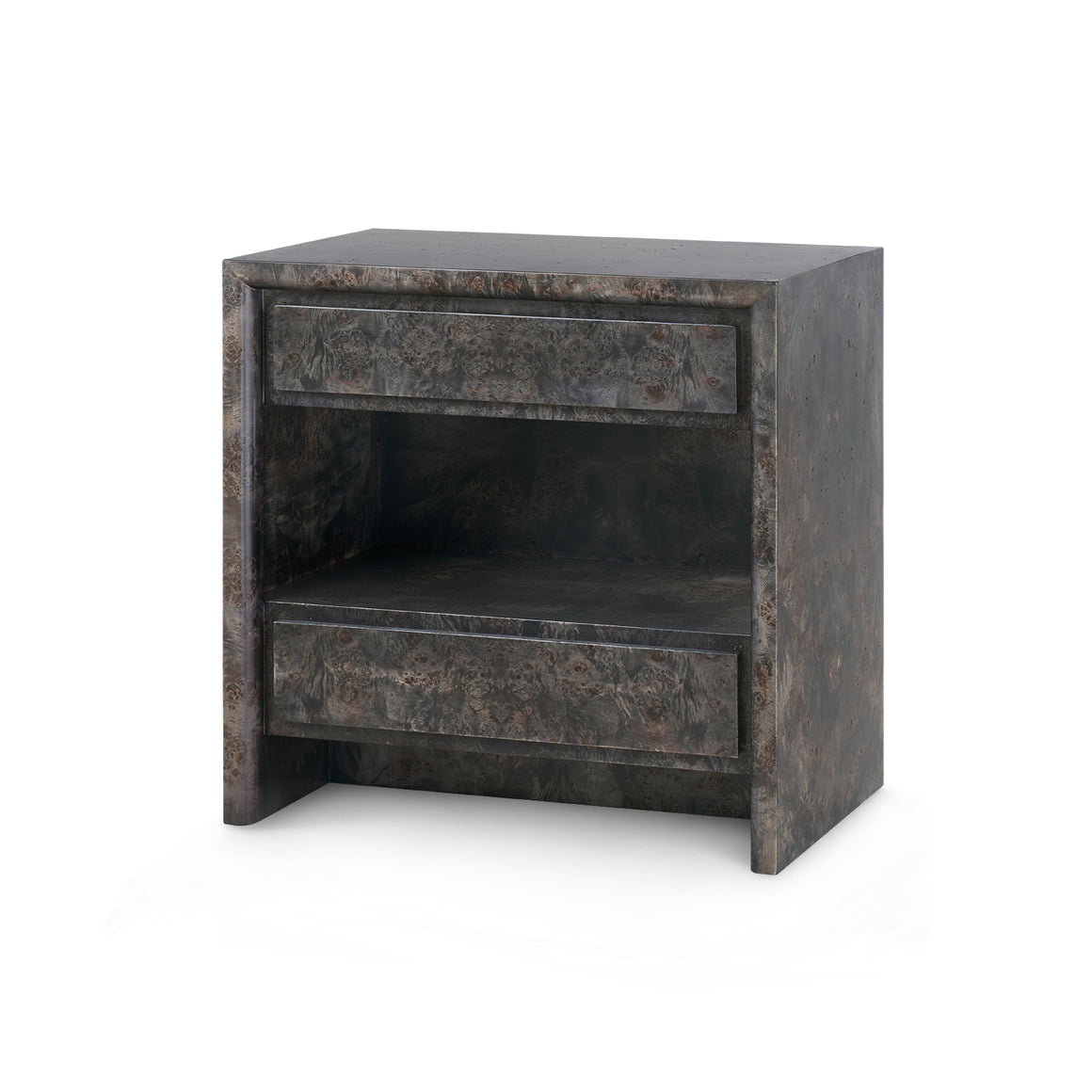 Beatrice 2-Drawer End Table, Arabica Burl | Beatrice Collection | Villa & House