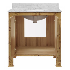 Blanche Bath Vanity in Burl Wood