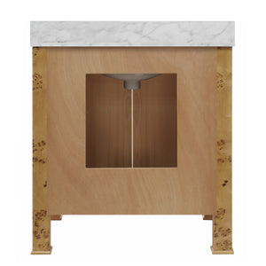 Blanche Bath Vanity in Burl Wood