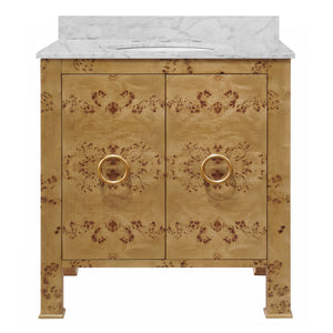 Blanche Bath Vanity in Burl Wood