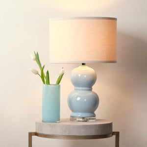 Bubble Ceramic Table Lamp, Blue