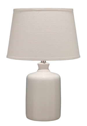 Milk Jug Glass Table Lamp, Cream