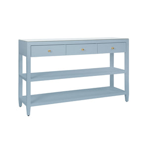 Briar Three Drawer Console -Blue