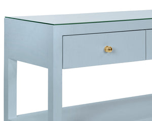 Briar Three Drawer Console -Blue