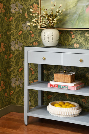 Briar Three Drawer Console -Blue