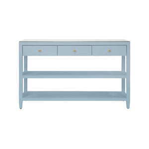 Briar Three Drawer Console -Blue