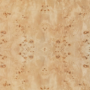 Bryce Round Dining Table With Hexagonal Tapered Base In Burl Wood