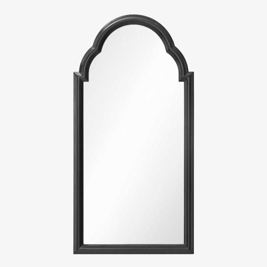 Gold Speckle & Black Lacquer Mirror