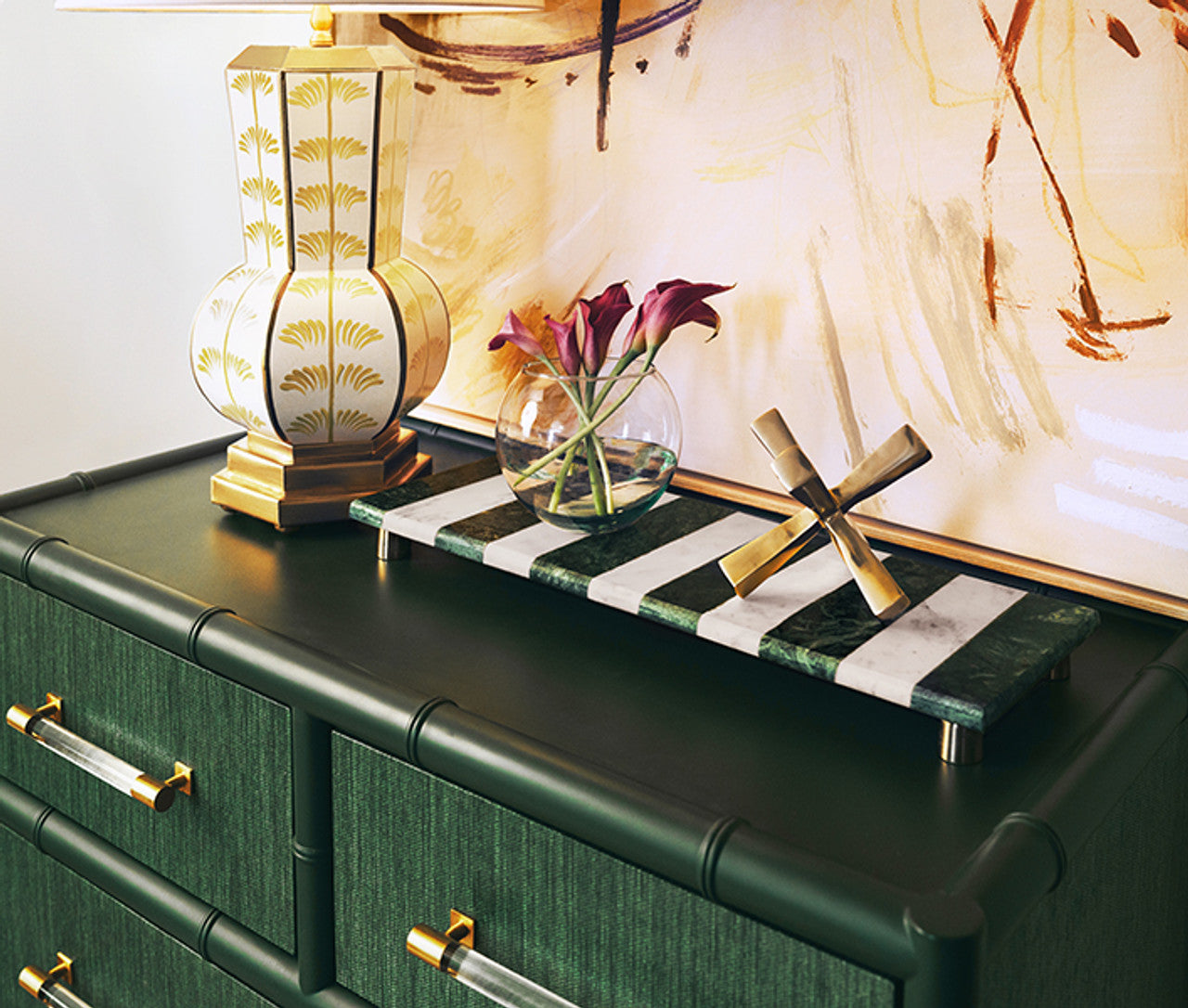 Jacky Sculpture in Shiny Brass