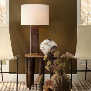Preston Burl Wood Table Lamp