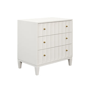 Carmack Side Table in Matte White Lacquer