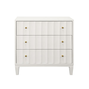 Carmack Side Table in Matte White Lacquer