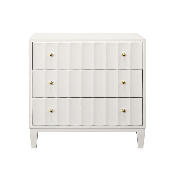 Carmack Side Table in Matte White Lacquer