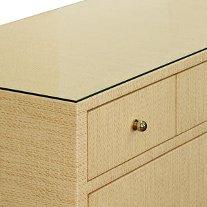 Carnegie Drawer Chest in Natural Glasscloth