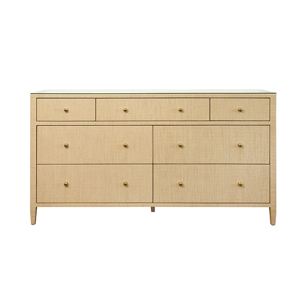 Carnegie Drawer Chest in Natural Glasscloth