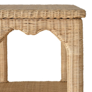 Cavalier Ming Style Etagere in Woven Rattan