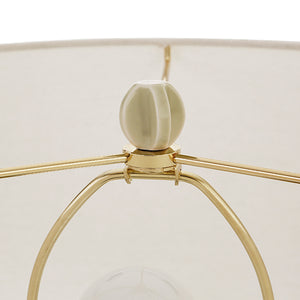 Cece Table Lamp in Beige Glaze