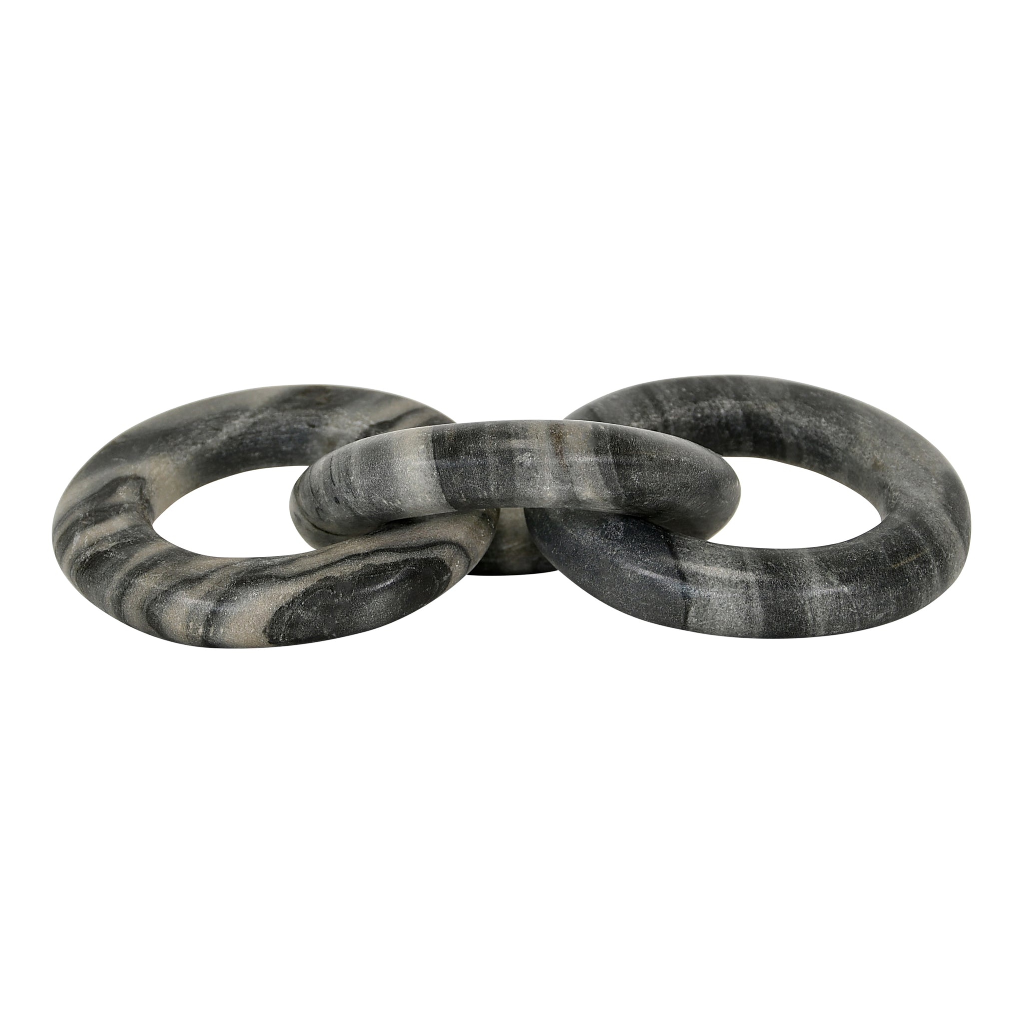 Round Gray Marble Chain