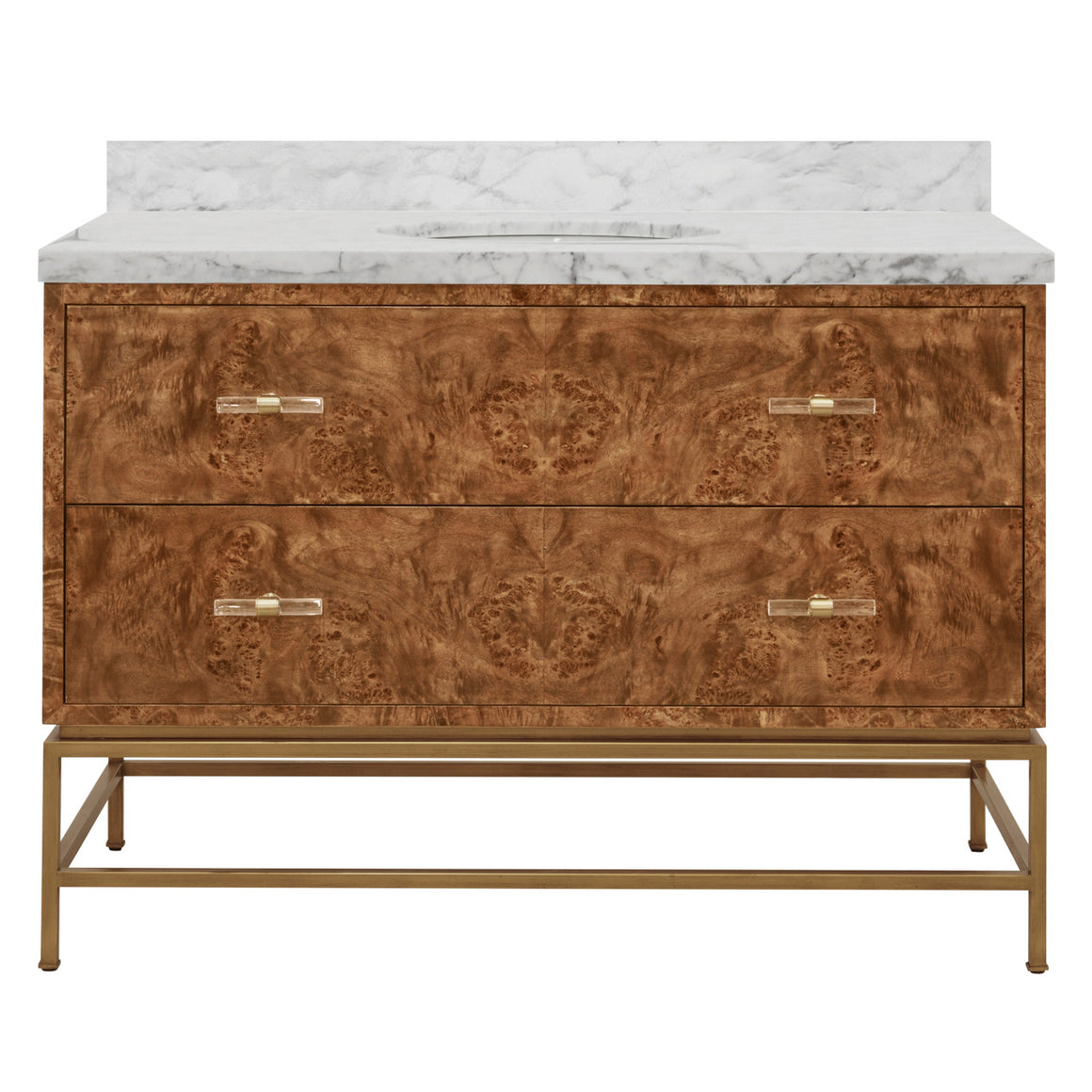 Clifford Bath Vanity In Matte Dark Burl Wood