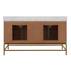 Clidfford Bath Vanity in Matte Dark Burl Wood