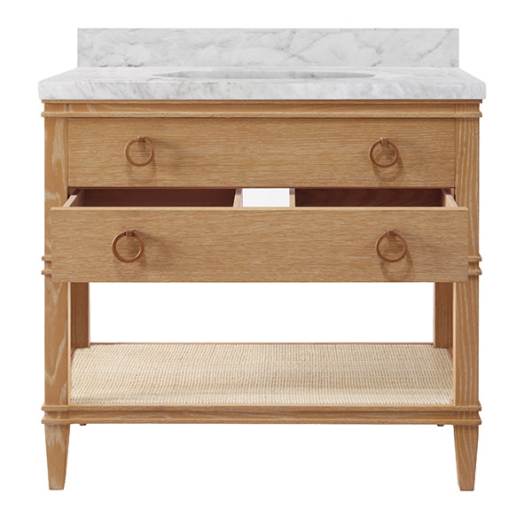 Cutler Bath Vanity in Cerused Oak