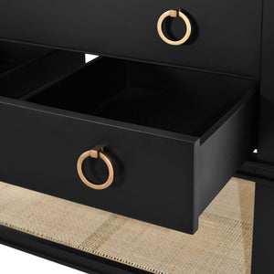 Cutler Bath Vanity in Black Cerused Oak