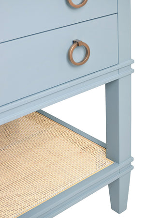 Cutler Bath Vanity in Matte Light Blue Lacquer