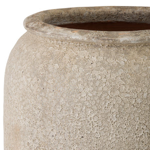 Large Textured Ceramic Jar – Reef White