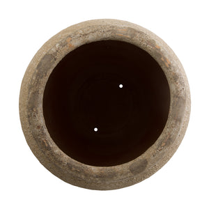 Large Textured Ceramic Jar – Reef White