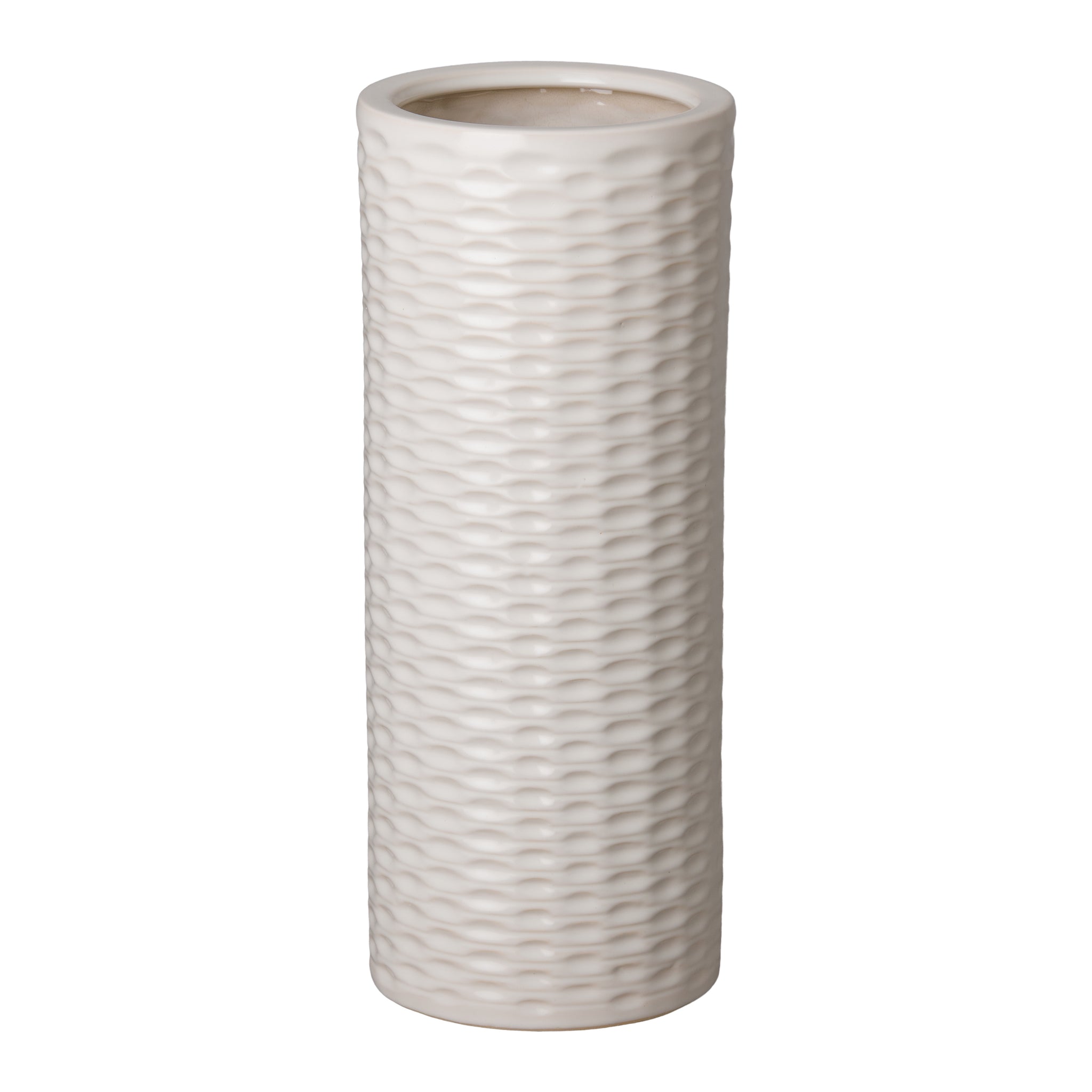 Rd Umbrella Stand White 8X19"H