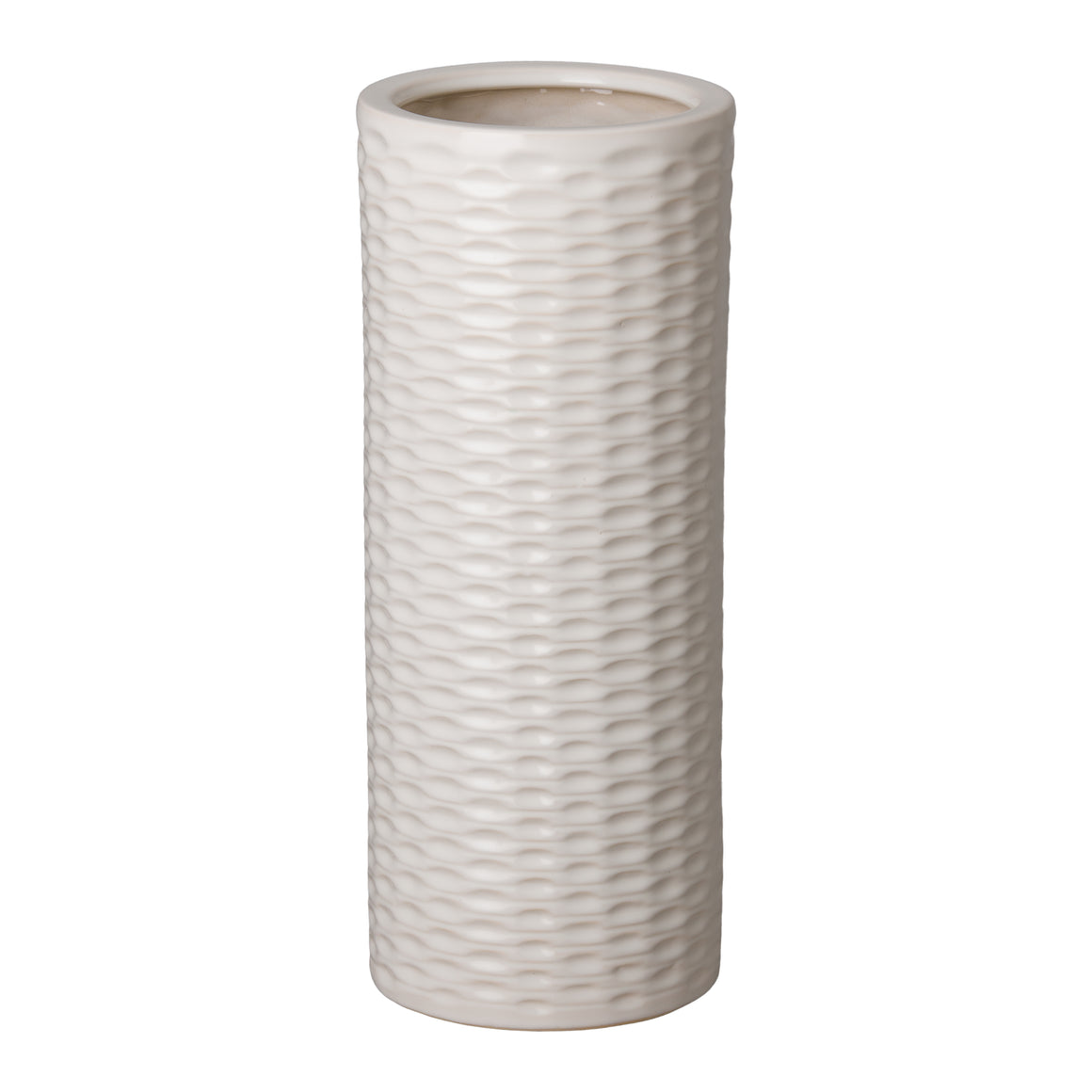 Rd Umbrella Stand White 8X19"H
