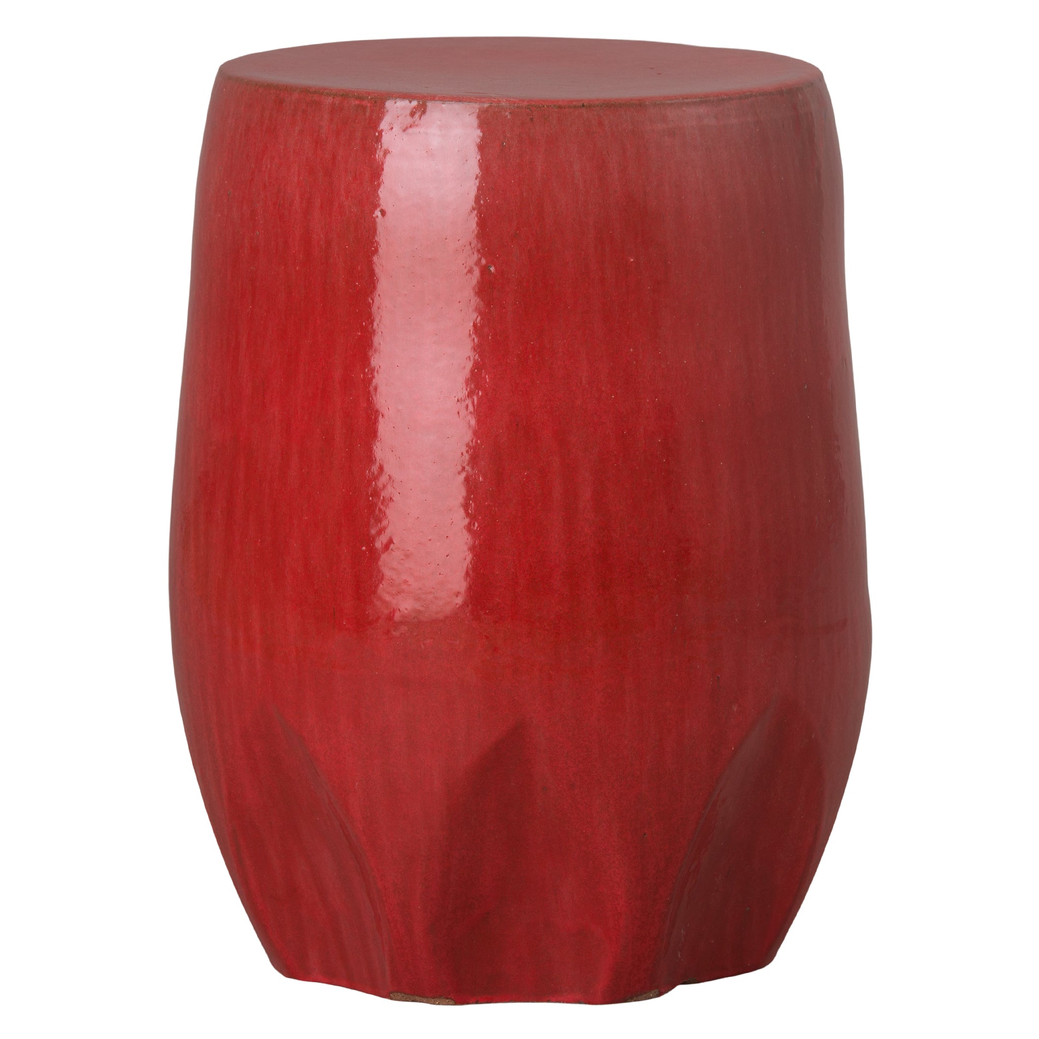 Lg Caylx  Stool, Plum 17X22"H