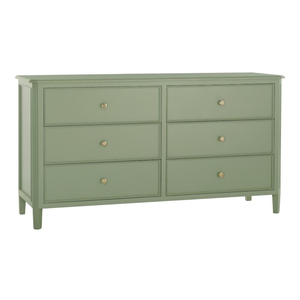 green emerald velvet dress Clara 6-Drawer Dresser