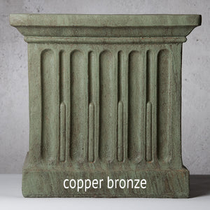 Ojai Tall Stone Pedestal Fountain - Alpine Stone Patina