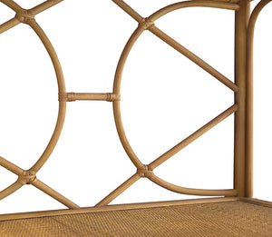 Danielle Back Etagere in Natural Rattan