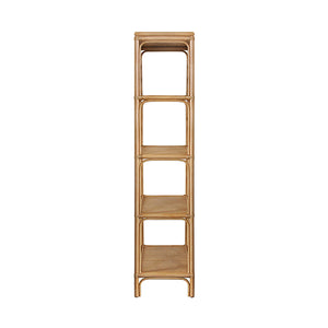 Danielle Back Etagere in Natural Rattan