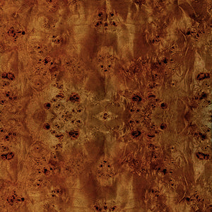 Bryce Round Dining Table With Hexagonal Tapered Base In Dark Burl Wood