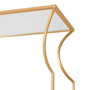 Dorothy Flared Top Etagere in Gold Leaf