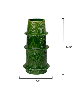 Saturn Ceramic Decorative Vase, Large