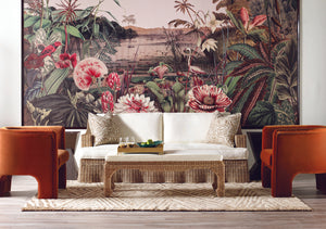 Lawson Style Daphane Sofa in Natural Rattan